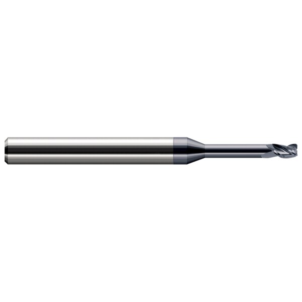Miniature End Mill - 3 Flute - Corner Radius